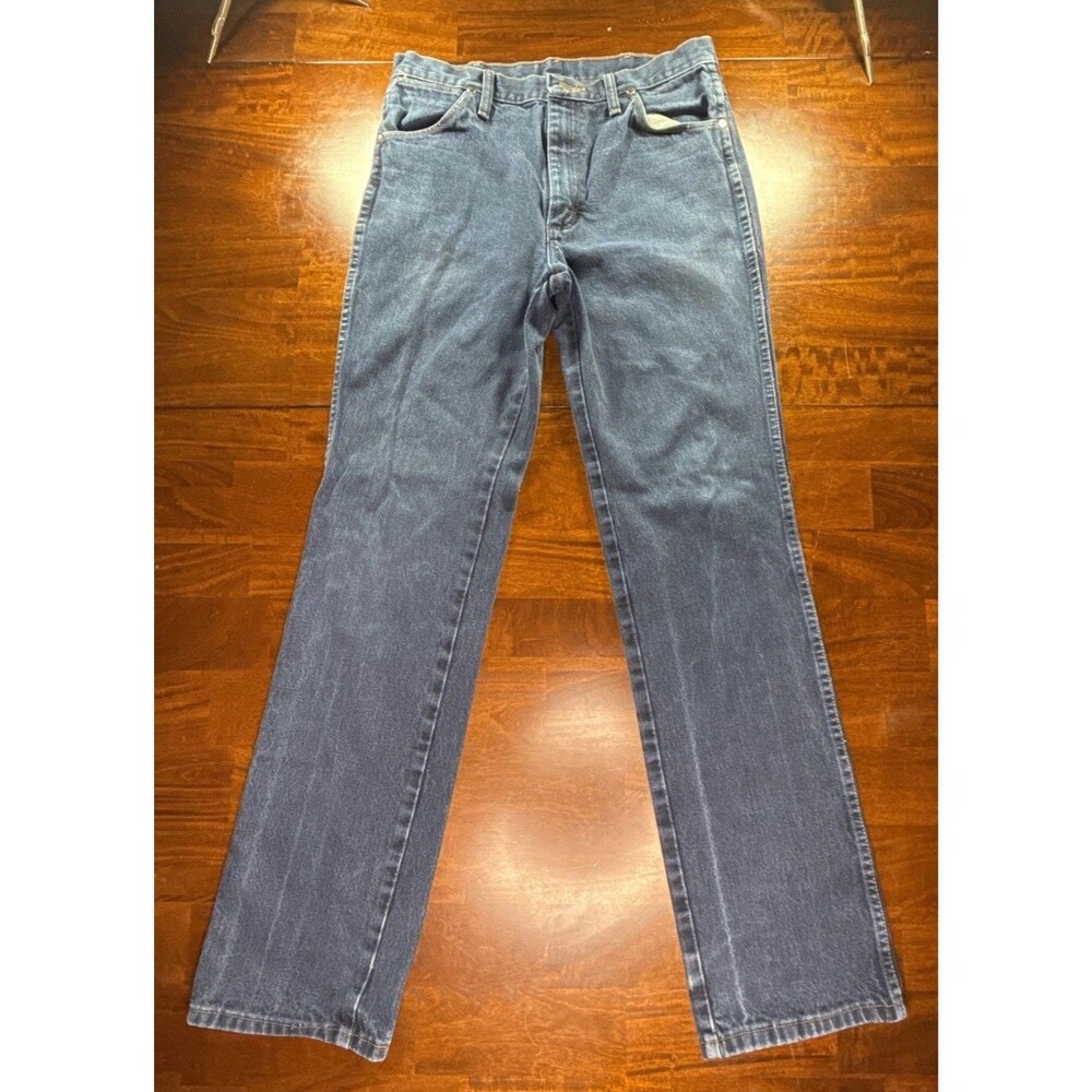 Vintage Wrangler Jeans Mens 32x34 Blue Silver Edition Cowboy Cut 933SEDD Denim